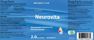 Neurovita Label.jpg Neurovita - Label - Neurovita Label